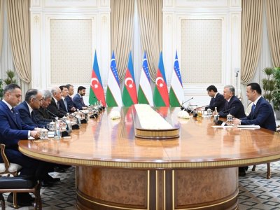 Əli Əsədov Şavkat Mirziyoyevlə görüşdü