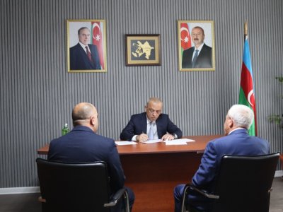 Zaur Mikayılov Zaqatalada vətəndaşları qəbul edib