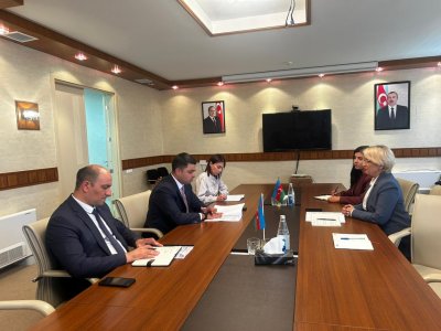 Neftçala rayon İcra Hakimiyyətində işgüzar görüş - FOTO