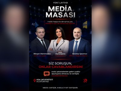 AzTV və İTV-nin rəhbərləri müzakirəyə çıxacaqlar - Real TV-də YENİ LAYİHƏ