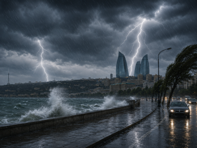 Nazirlikdən xəbərdarlıq: Təhlükəli hava bu tarixədək davam edəcək