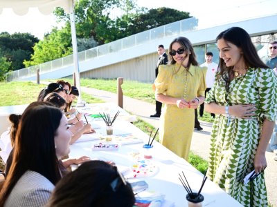 Leyla və Alona Əliyevalar Xeyirxahlıq Festivalında - FOTO