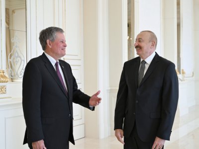 İlham Əliyev ABŞ Senatının Xarici Əlaqələr Komitəsinin üzvünü qəbul edib&nbsp;