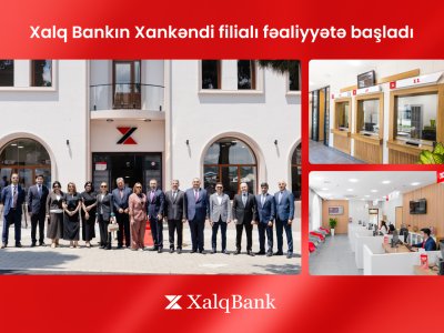 Xankəndidə Xalq Bankın yeni filialı fəaliyyətə başlayıb