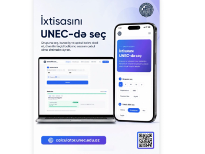 UNEC universitetə qəbul şansını&nbsp;hesablayan kalkulyator istifadəyə verdi