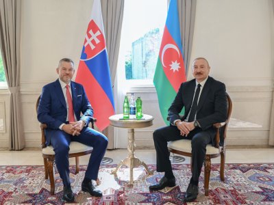 Prezident Şuşada&nbsp;Peter Pelleqrini ilə təkbətək görüşdü