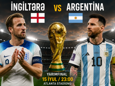 İspaniyanın finaldakı rəqibi müəyyənləşir: İngiltərə - Argentina üz-üzə