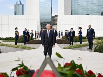 Fələstinin Baş naziri Bakıda Zəfər parkını ziyarət etdi - FOTO
