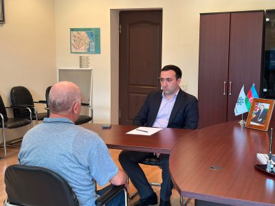 Mahir Süleymanlı Şabranda vətəndaşları qəbul edib