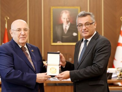 Deputatlarımız Şimali Kiprdə rəsmi görüşlərdə - FOTO