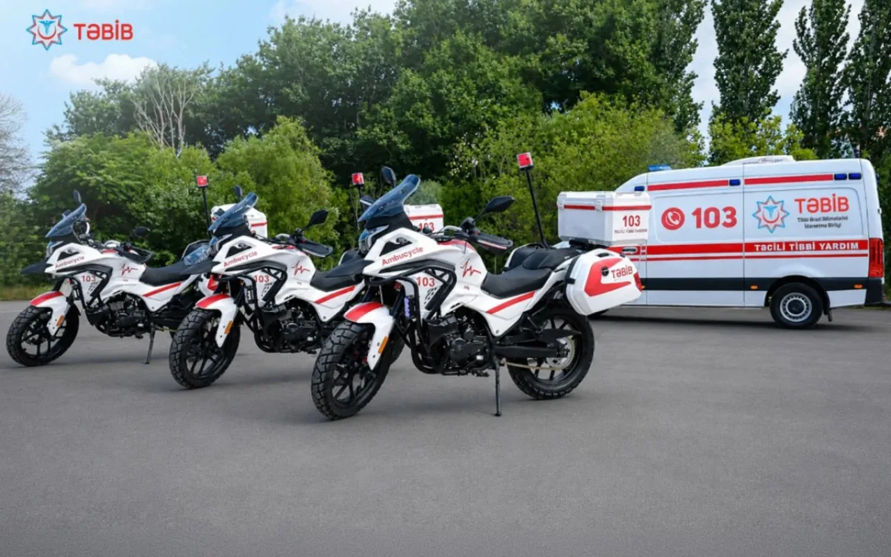 Azərbaycanda ilk: Motosikletlər təcili tibbi yardım xidmətinə&nbsp;cəlb olundu