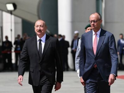 İlham Əliyevlə&nbsp;Fridrix Merts mətbuat konfransı keçirirlər
