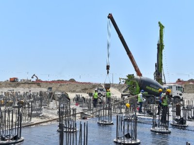 Lökbatan hövzəsi üzrə gətirici kanalizasiya kollektoru tikilir - FOTO/VİDEO