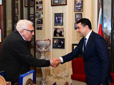 Adil Kərimli Azərbaycan Yazıçılar Birliyinin sədri Anarla görüşüb