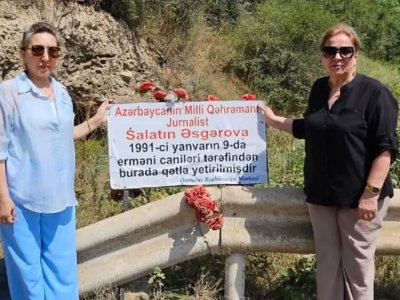 Müəllimlər Salatın Əsgərovanın şəhid olduğu yerə getdilər -&nbsp;FOTOLAR