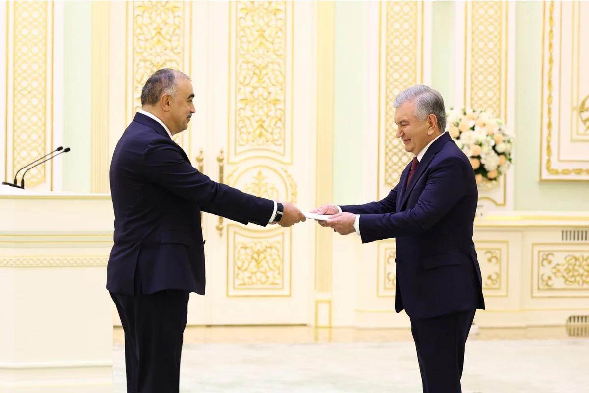 Rəşad Məmmədov etimadnaməsini Şavkat Mirziyoyevə təqdim etdi