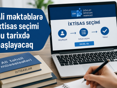 Ali məktəblərə ixtisas seçimi bu tarixdə başlayacaq