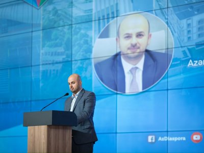 Vahid Hacıyev Diaspor Gənclərinin VII Yay Düşərgəsinin açılışında çıxış edib
