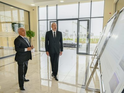 Prezident yarımstansiyanın açılışında - FOTOLAR