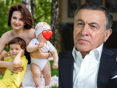 Araz Ağalarovun 27 yaşlı xanımı və övladları - FOTO
