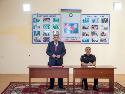 Rüstəm Xəlilov Qarabağlı kəndinin sakinləri ilə görüşdü - FOTOLAR