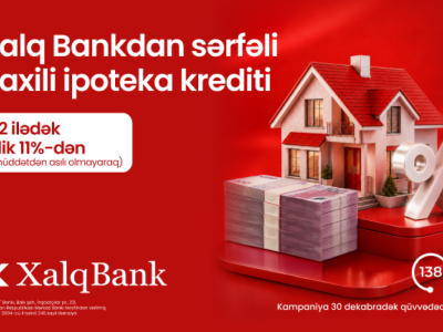 "Xalq Bank" sərfəli şərtlərlə&nbsp;daxili ipoteka krediti təklif edir