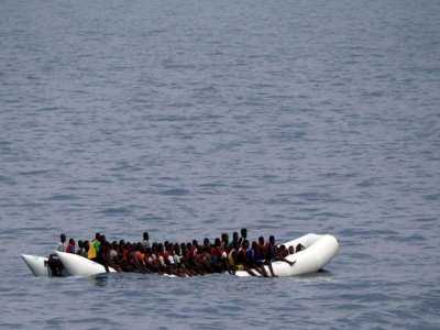 Migrant boat burns in France