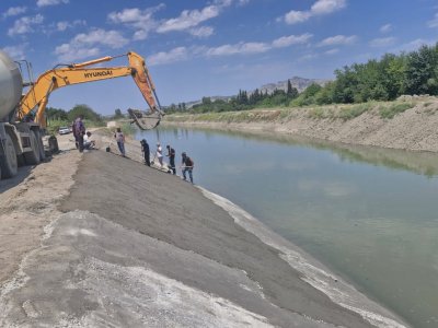 Şirvan kanalı bərpa edildi