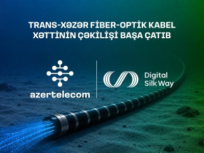 Xəzərin dibi ilə Trans-Xəzər Fiber-Optik Kabel Xətti&nbsp;çəkildi