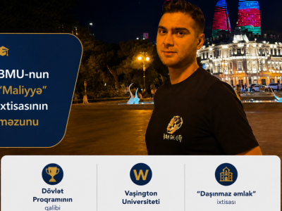 BMU məzunu ABŞ-nin nüfuzlu universitetində təhsilini davam etdirəcək