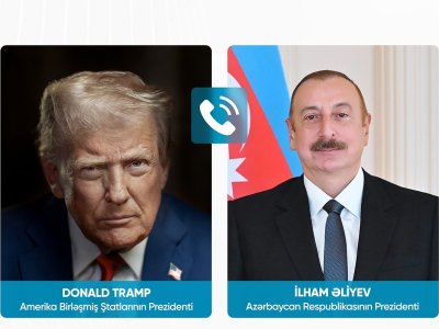 İlham Əliyev və Tramp arasında telefon danışığı olub