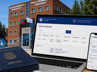 BMU-da elektron diplomların imzalanması başa çatdırılıb