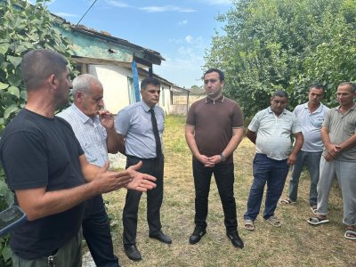 Millət vəkili Mahir Süleymanlı Şabran rayonunda vətəndaşlarla görüşüb - FOTO