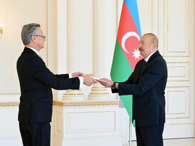 Prezident səfirin etimadnaməsini qəbul etdi - FOTOLAR