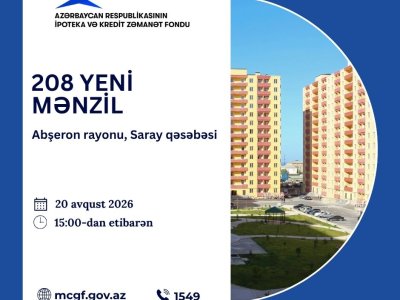 Daha 208 kirayə mənzil satışa çıxarıldı