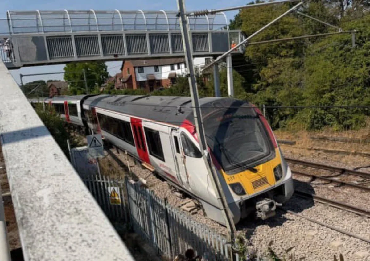 Second train derails in Britain in one day