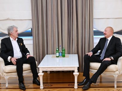 İlham Əliyev Viktor Yuşenkonu qəbul edib