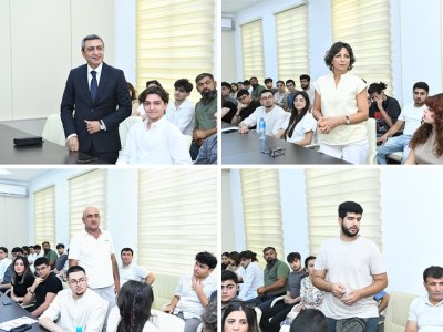 BMU-da Çində təhsil alacaq tələbələrlə görüş keçirilib