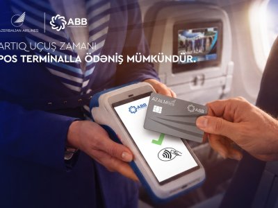 AZAL və ABB-dən yenilik: təyyarə göyərtəsində ödəniş imkanı