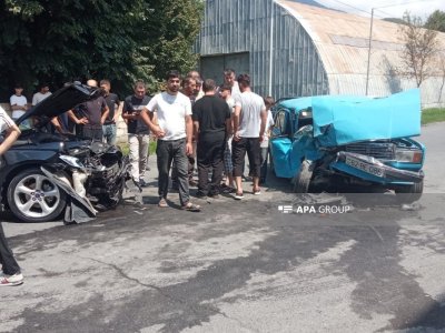 Zaqatalada avtomobillər&nbsp;toqquşub, xəsarət alanlar var