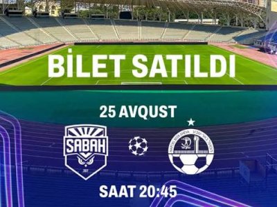 "Sabah" - "Hapoel" matçına 15 min bilet satılıb