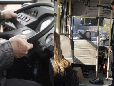 "Sədərək" marşrutunda insident: avtobus sıxışdırıldı, güzgüsü sındırıldı - GÖRÜNTÜ