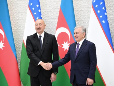Daşkənd görüşündə&nbsp;Azərbaycan-Özbəkistan dostluğunu əks etdirən VİDEOÇARX