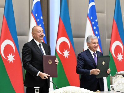 Azərbaycan-Özbəkistan sənədlərinin imzalanması və mübadiləsi mərasimi olub