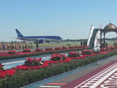 Prezidentin&nbsp;sosial media hesablarında Buxaraya getməsinə dair video paylaşıldı