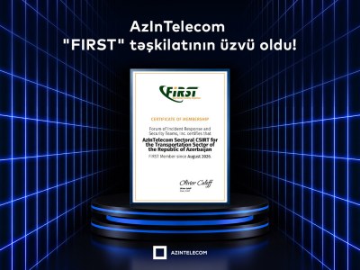 &ldquo;AzInTelecom&rdquo;un kibertəhlükəsizlik xidməti qlobal səviyyədə tanındı