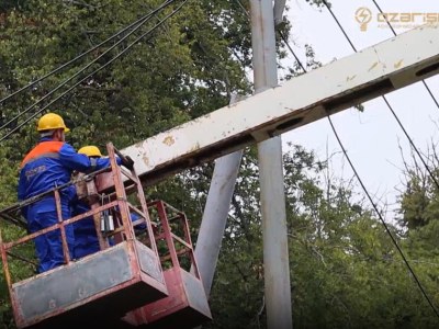 Ağdərənin elektrik təsərrüfatı yenidən qurulur