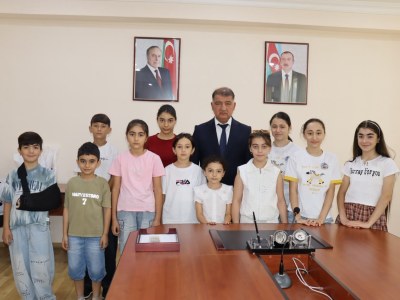 Samuxda şəhid övladları ilə görüş keçirilib - FOTO