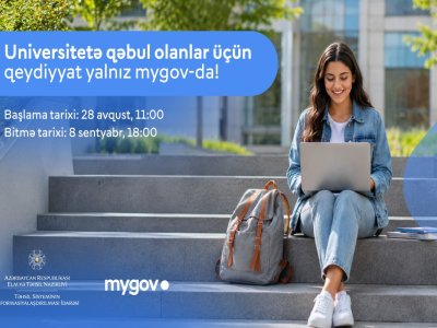 Universitetlərə qeydiyyat başlayır: proses yalnız my.gov.az üzərindən aparılacaq