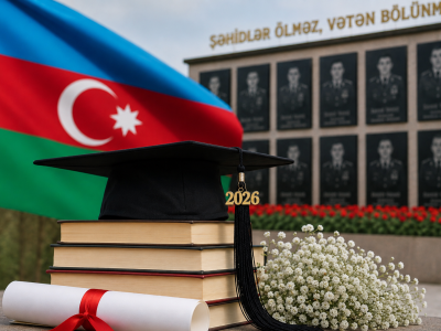 Tələbə adını qazanan şəhid xanımları - FOTO